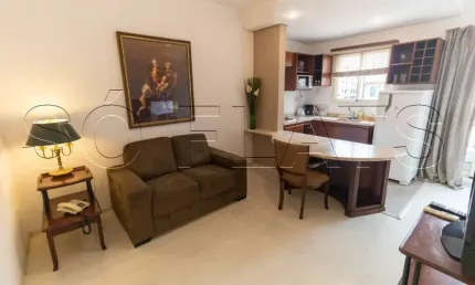 Flat próx Av das Nações Unidas, Av Pres Juscelino Kubitschek e Shopping Vila Olimpia.