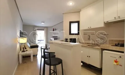 Lindo flat no itaim bibi para locação muito próximo da av brig. faria lima e av 9 de julho.