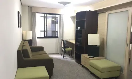 Flat  em moema com entrada imediata e sem fiador, totalmente mobiliado.