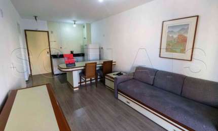 Flat mobiliado com arrumação de quarto, com cozinha completa com geladeira grande. Sem burocracia.