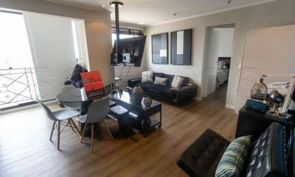 Flat mobiliado com 2x dorms para locação ao lado da Av dos Bandeirantes e Faculdade Anhembi/Morumbi.