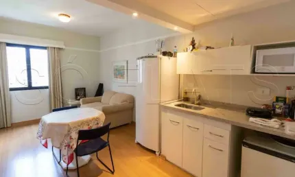 Flat mobiliado com 1 dormitório no Jardim Paulista próximo a Av. Paulista