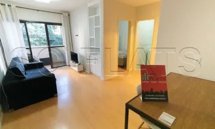 Flat mobiliado ao lado do shopping pamplona com 1x dormitório, quarto , sala, cozinha e varanda.
