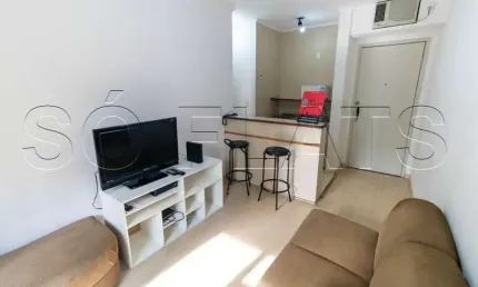 Moema top life - flat para locação em moema totalmente mobiliado. com entrada imediata e sem fiador.