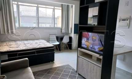 Flat para locação no Atrium Augusta, contendo 26m², 1 dormitório e 1 vaga de garagem