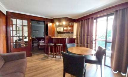 Higienópolis Classic, flat para locação com boa localização próx a Praça Charles MIller.