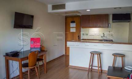 Flat no Jardins com 56m²sem burocracia na locação a 100m da Av. Paulista.