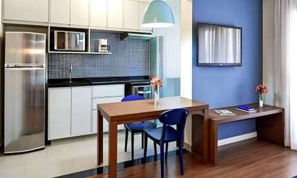 Apartamento no Adágio Berrini totalmente mobiliado disponível à venda.