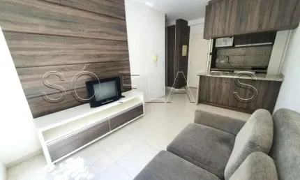Flat totalmente mobiliado disponível para locação próximo da Av. Hebe Camargo.
