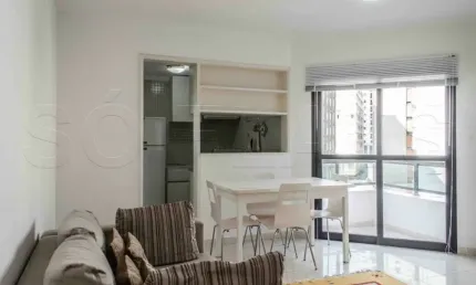 Apartamento com 02 dormitórios mobiliado e com serviços nos Jardins