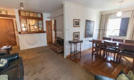 Flat para locação luxuoso totalmente mobiliado com 1 dorm próx a Av Sto Amaro e Pq Ibirapuera.