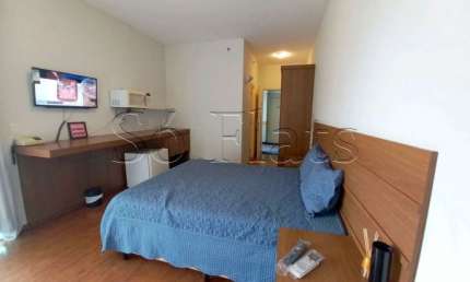 Apto no Comfort Ibirapuera contendo 26m², 1 dormitório e 1 vaga, disponível para locação