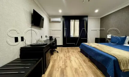 Flat disponível para venda no transamérica executive congonhas, com 1 dormitório, 23 m² e 1 vaga