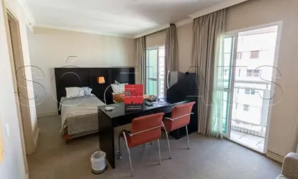 Flat para locação próximo a puc e av. sumaré. com entrada imediata e sem fiador.