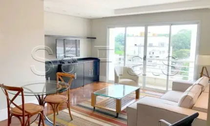 Flat com mobília refinada e para locação em pinheiros totalmente mobiliado. consulte-nos.