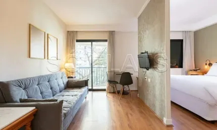 Apto no Estanplaza Ibirapuera, disponível para locação próximo a Avenida Indianópolis.