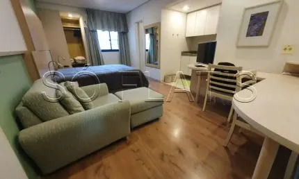 Flat para locação em santo amaro, próximo a marg. pinheiros .