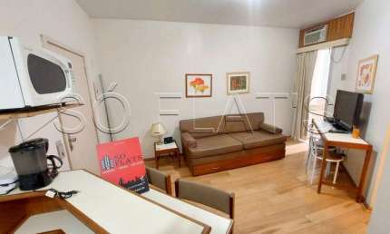 Flat no Stagium Studio disponível para locação com 1 dormitório, serviços e ao lado da Av. Paulista.