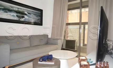 Studio com cozinha completa no itaim, alto padrão, excelente para moradia ou investimento