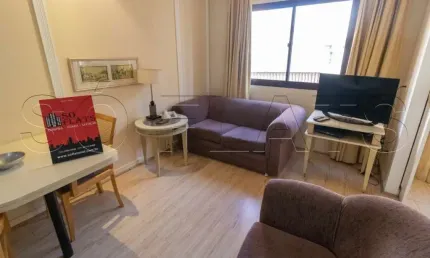 Flat The World 30m² 1 dorm 1 vaga na Vila Olímpia para locação.