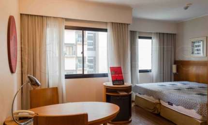 Flat Slaviero Moema 29m² 1 dorm 1 vaga para locação em Moema.