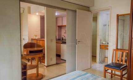 Flat com 1 quarto para alugar na Avenida Ibijaú, 364, Moema, São Paulo