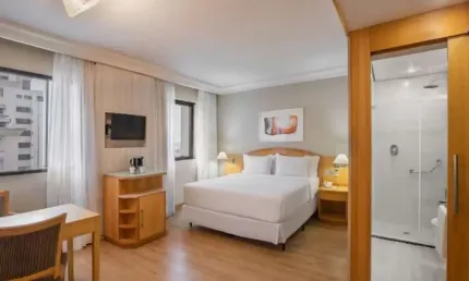 Flat tryp higienopolis disponível para venda com  27m² e 01 vaga de garagem