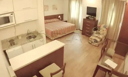 Apartamento para locação no Melia Jardim Europa 30m², 1 dormitório e 1 vaga de garagem.