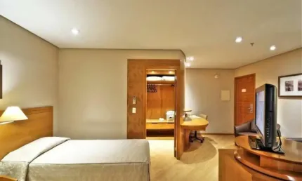 Flat transamérica executive paulista disponível para venda com 31m² e 01 vaga de garagem