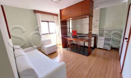 Apartamento The Plaza com 50m² 1 dormitório 1 vaga disponível para locação no Jardim Paulista.