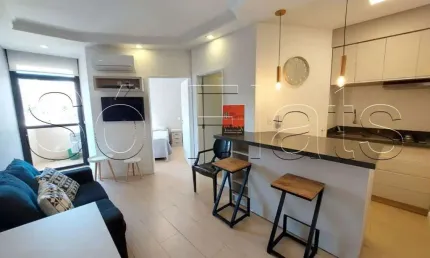 Apartamento para locação no moema studio contendo 41 m², 1 dormitório e 1 vaga de garagem.