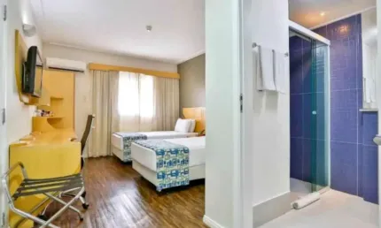 Flat transamerica  nova paulista disponível para venda com 23m² e 01 vaga de garagem