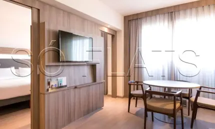 Novotel SP Berrini - apartamento com 26m² totalmente mobiliado.