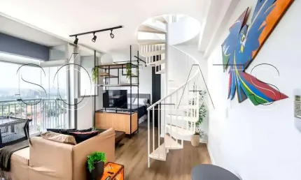 Residencial Atrio Vila Madalena, Duplex disponível para venda  com 74m² e 01 vaga de garagem