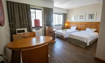 Flat Slaviero Moema 26,70m² 1 dormitório 1 vaga para locação em Moema.