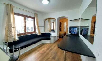 Flat Mont Clair 1 Dorm 43m² com vaga de garagem e lazer para locação.