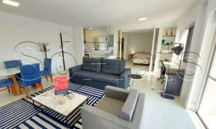 Flat Saint James para locação com 64m² contendo 1 dormitório e 1 vaga de garagem