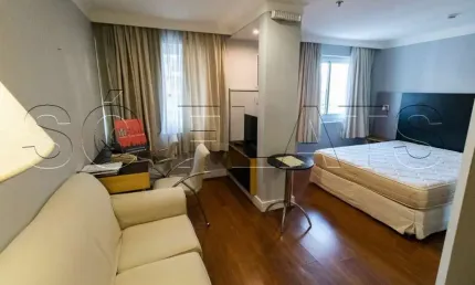 Flat International Plaza para locação boa localidade contendo 1 dorm. e 1 vaga.