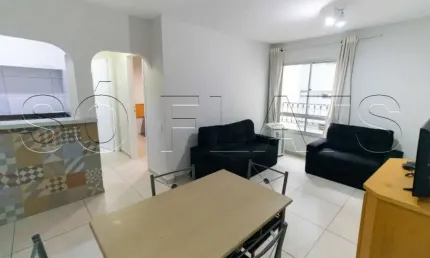 Flat no edifício saint thomas para locação com 1 dormitório e 1 vaga de garagem.