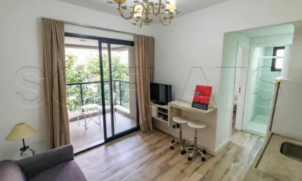 Flat vx-change para locação com 38m² contendo 1 dormitório e 1 vaga de garagem.