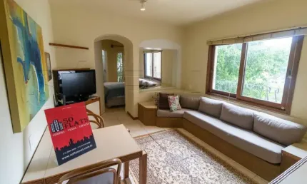 Flat para locação no Mont Clair, contendo 43m², 1 dormitório e 1 vaga de garagem.