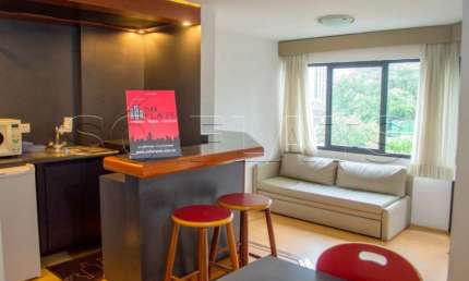 Com todo conforto da Berrini, flat Park Plaza Brooklin.