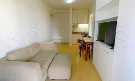 Flat Grand Mercure Itaim com 1 dormitório, 1 vaga de garagem para locação no Itaim Bibi.
