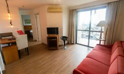 Quality alvorada 43m² 1 dormitório 1 vaga para locação na vila olímpia.