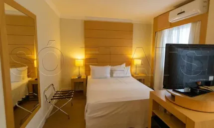 Flat nobile hotels congonhas 29m² 1 dormitório 1 vaga para locação no campo belo.