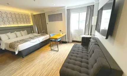 Flat transamérica international plaza disponível para venda com 29m² e 01 vaga de garagem