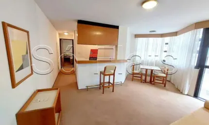 Flat Baden Baden para locação em Congonhas com 48m², 1 dorm e 1 vaga de garagem.