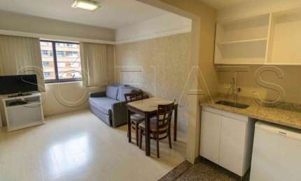 Flat New Citi com 32m² para locação mobiliado no Itaim próximo a Av. 9 de Julho.