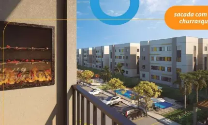 Apartamento para Venda em Londrina, Conjunto Habitacional Jamile Dequech, 2 dormitórios, 1 banheiro, 1 vaga