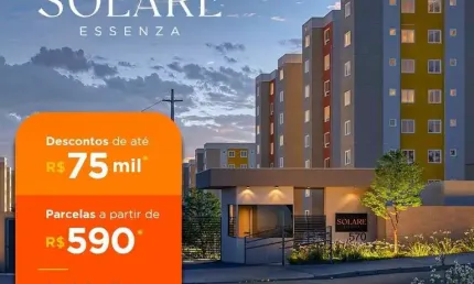 &amp;#128680;Solare Essenza, Zona Sul 100% parcelado &amp;#127968;COHAPAR Pride